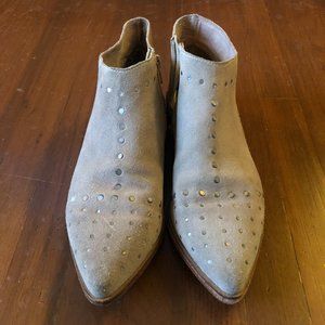 Free People Studded Suede Ankle Boots
